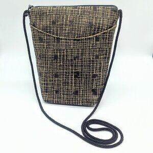 Lucky Plum Handmade Fabric Crossbody Bag